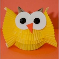 Cupcake Liner Owl