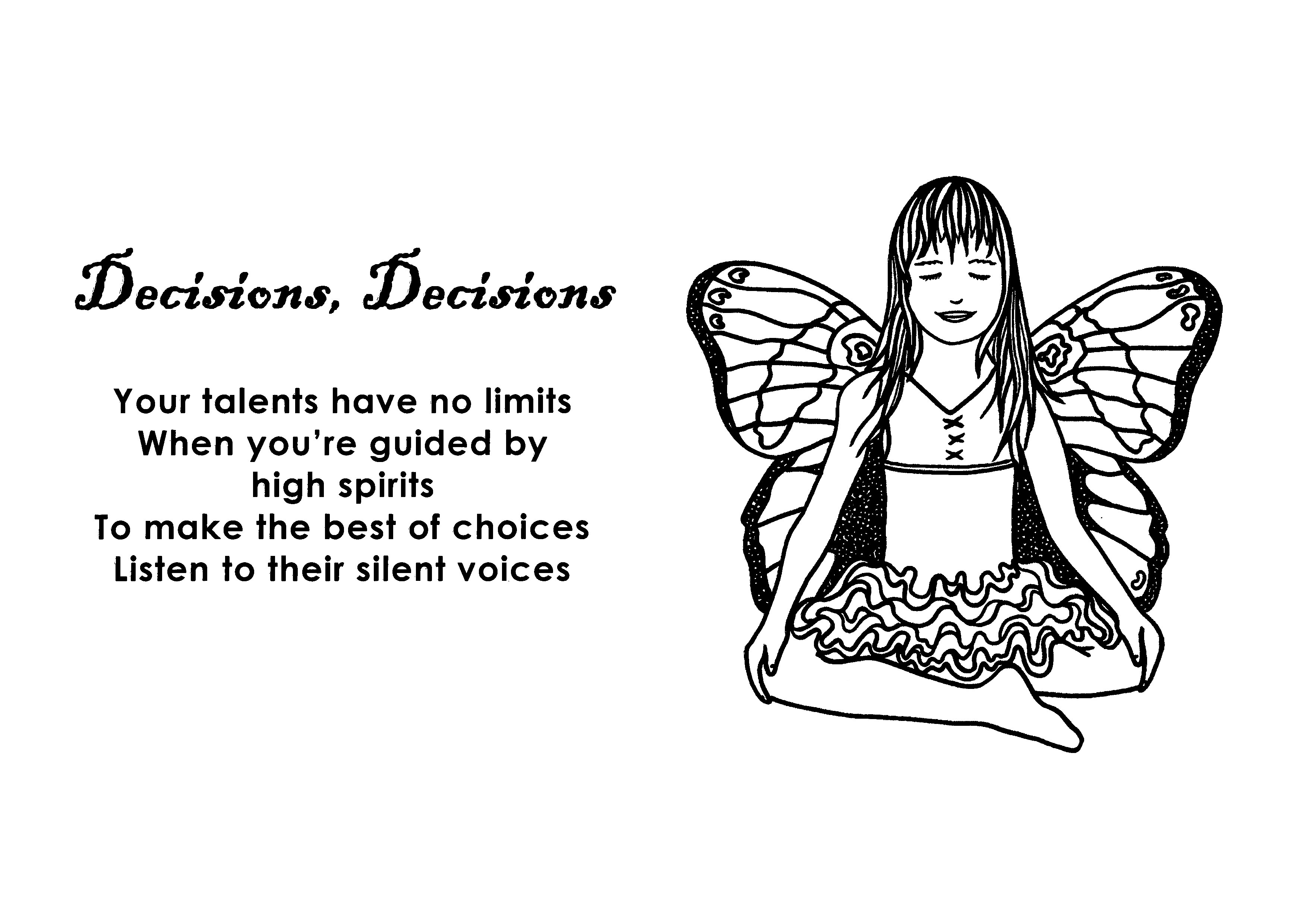 Decisions Coloring Page