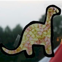 Tissue Paper Dinosaur