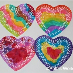 Heart doilies best sale crafts