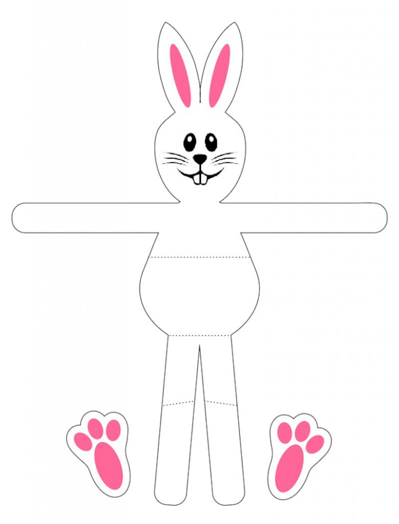Easter bunny egg holder pattern Free Kids Crafts