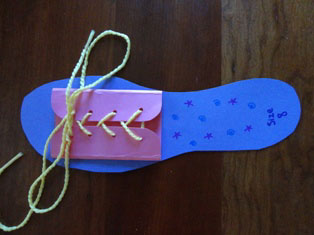 Easy Tie Shoelace Craft