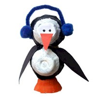 Egg Carton Penguin Craft