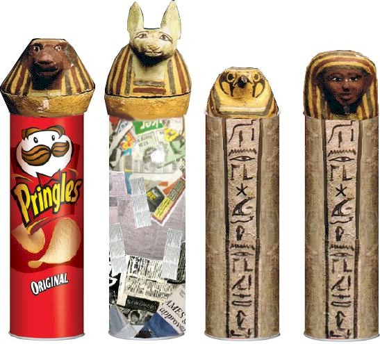 DIY egyptian canopic jars