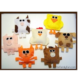 Felt Farm Animals