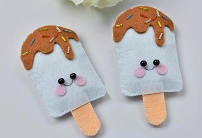 Felt Ice Cream Pops