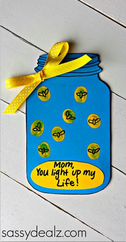 Fingerprint Firefly Mother’s Day Card