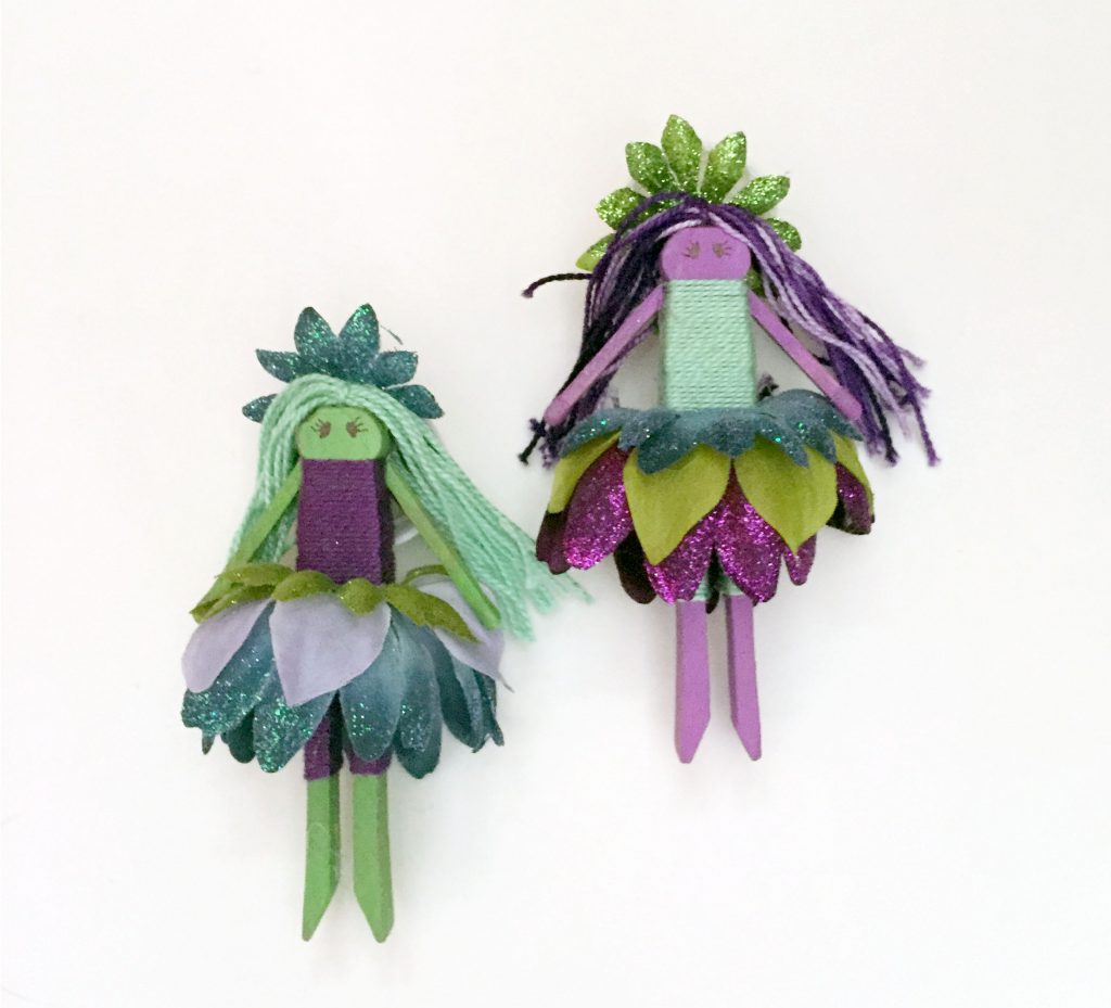 Flower Fairy Clothespin Dolls