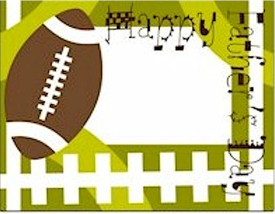 Fathers Day Football Card