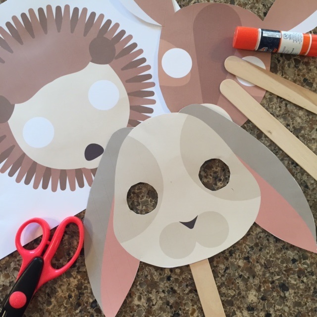 Easy Forest Animals Mask for Young children to make