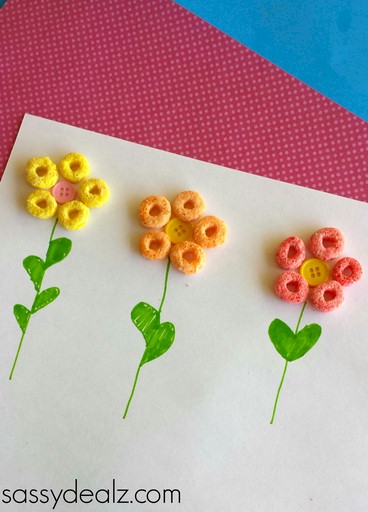 Fun Fruit Loop Flowers