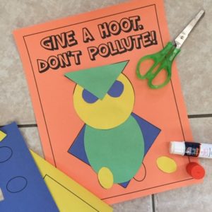 Give A Hoot Don't Pollute Craft