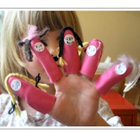 Rubber Glove Finger Puppets