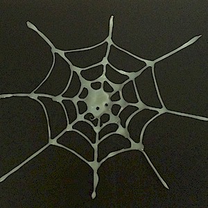 Glue Spider Web Halloween Window Cling