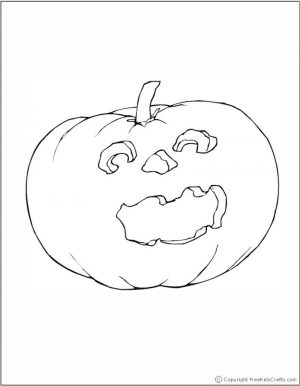 Halloween Pumpkin Coloring Page