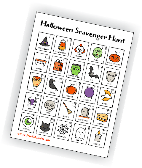 Free Printable Halloween Scavenger Hunt