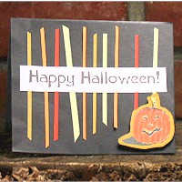 Scrap Strip Halloween Card