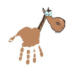 handprint horse craft