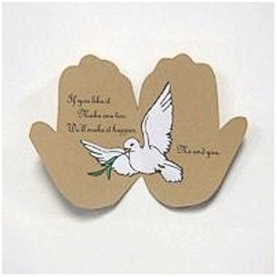 Handprint Peace On Earth Card and Poem