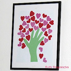 Handprint Heart Tree