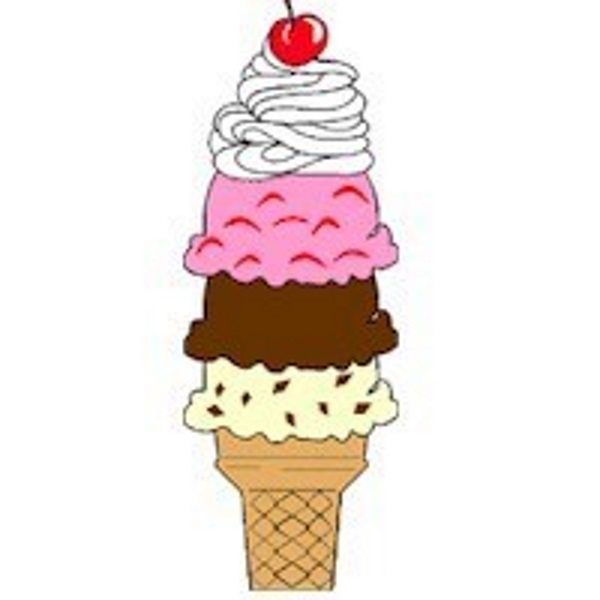 Ice Cream Cone printable that can be cut and glued together