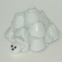 Egg Carton Igloo and Polar Bear Pal