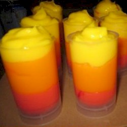 Frozen Sunburst Jell-O Pudding Push Ups