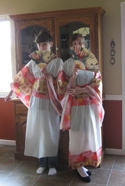 Kimono Costume From A Tablecloth