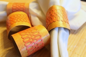 Lacy Cardboard Tube Napkin Ring