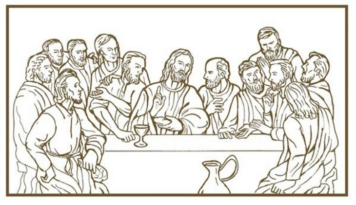 Last Supper Coloring Page