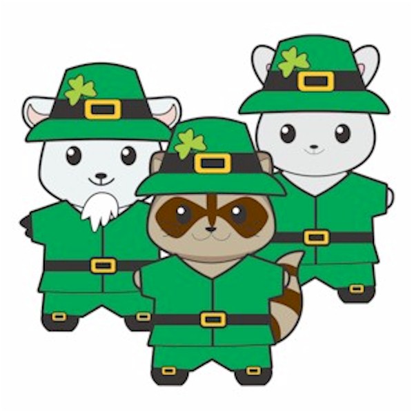 Printable Leprechaun Buddies Paper Dolls