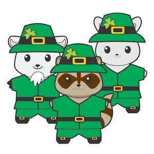 Easy Paper Leprechaun Paper Dolls for St Patrick's Day