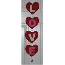 valentine love doorhanger