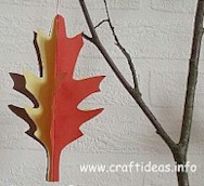 3-D Paper Leaf
