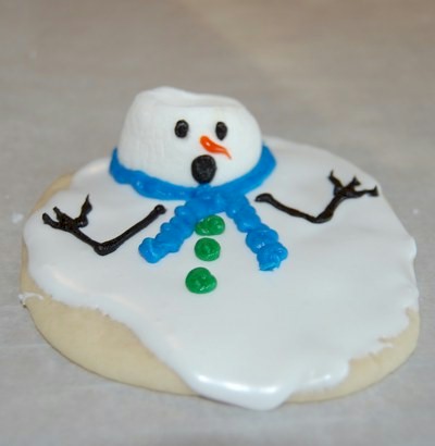 Melted Snowman Cookies