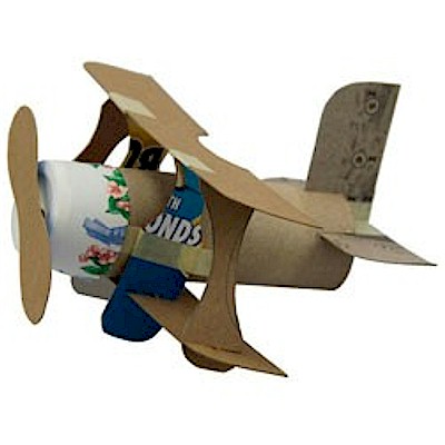 mini bi-plane for kids to make