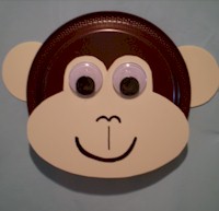 Paper Plate Monkey