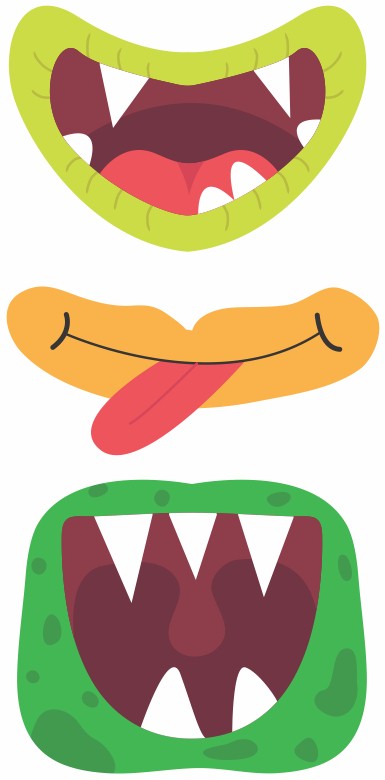 Printable Monster Mouths