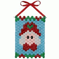 Mrs. Claus Mini Bead Banner