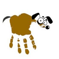 Handprint Dog