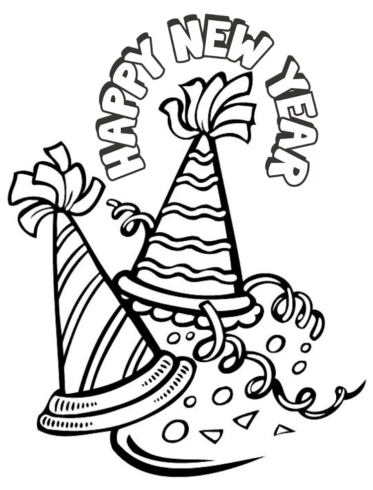New Years Eve Coloring Pages New Years Coloring Page Free Coloring Pages