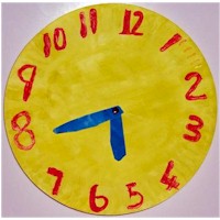 Paper Plate Clock