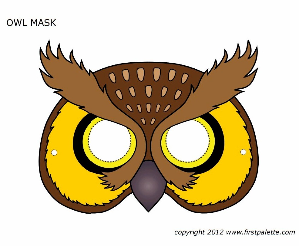 Printable Owl Mask