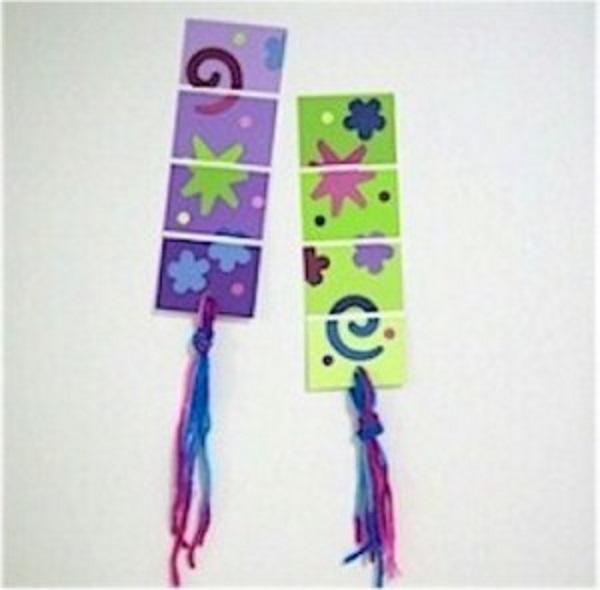 Make bookmarks out of paint samples
