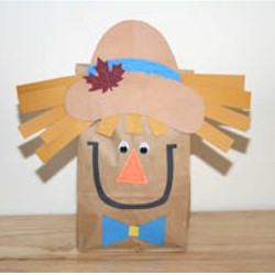 Paper Bag Scarecrow