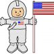 Easy Astronaut Paper Doll for young children