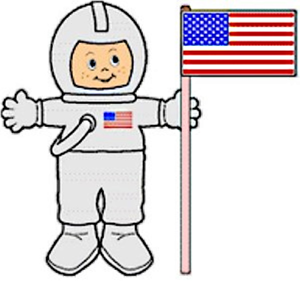 Easy Astronaut Paper Doll for young children