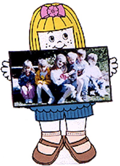 Playtime Paper Doll Photo Frame