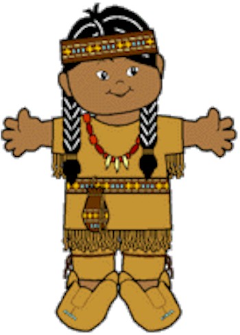 Printable Native American paper doll
