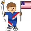 Free Printable Olympic Torch Barer Paper Doll
